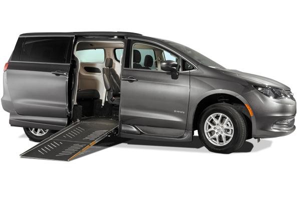 Chrysler Pacifica with a short floor side entry ramp